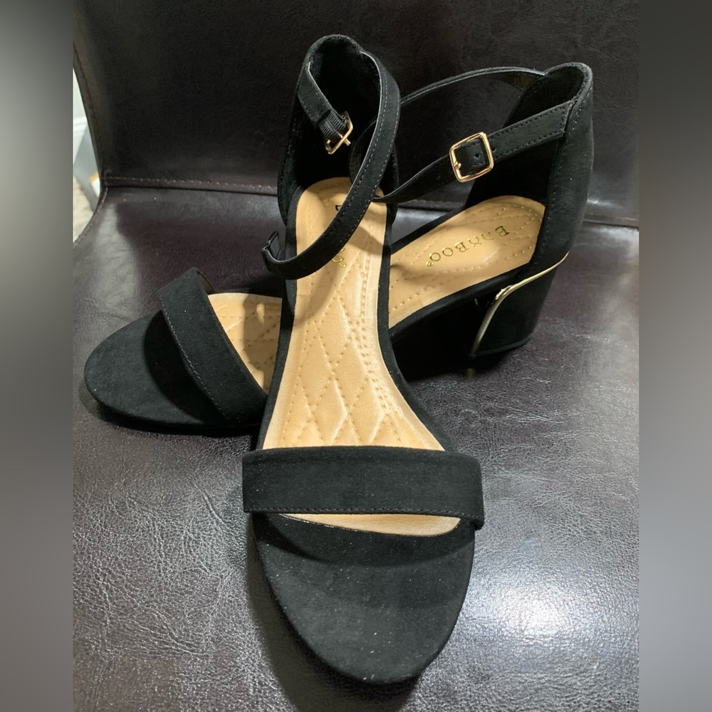 Bamboo Black Suede Shoe - New with box